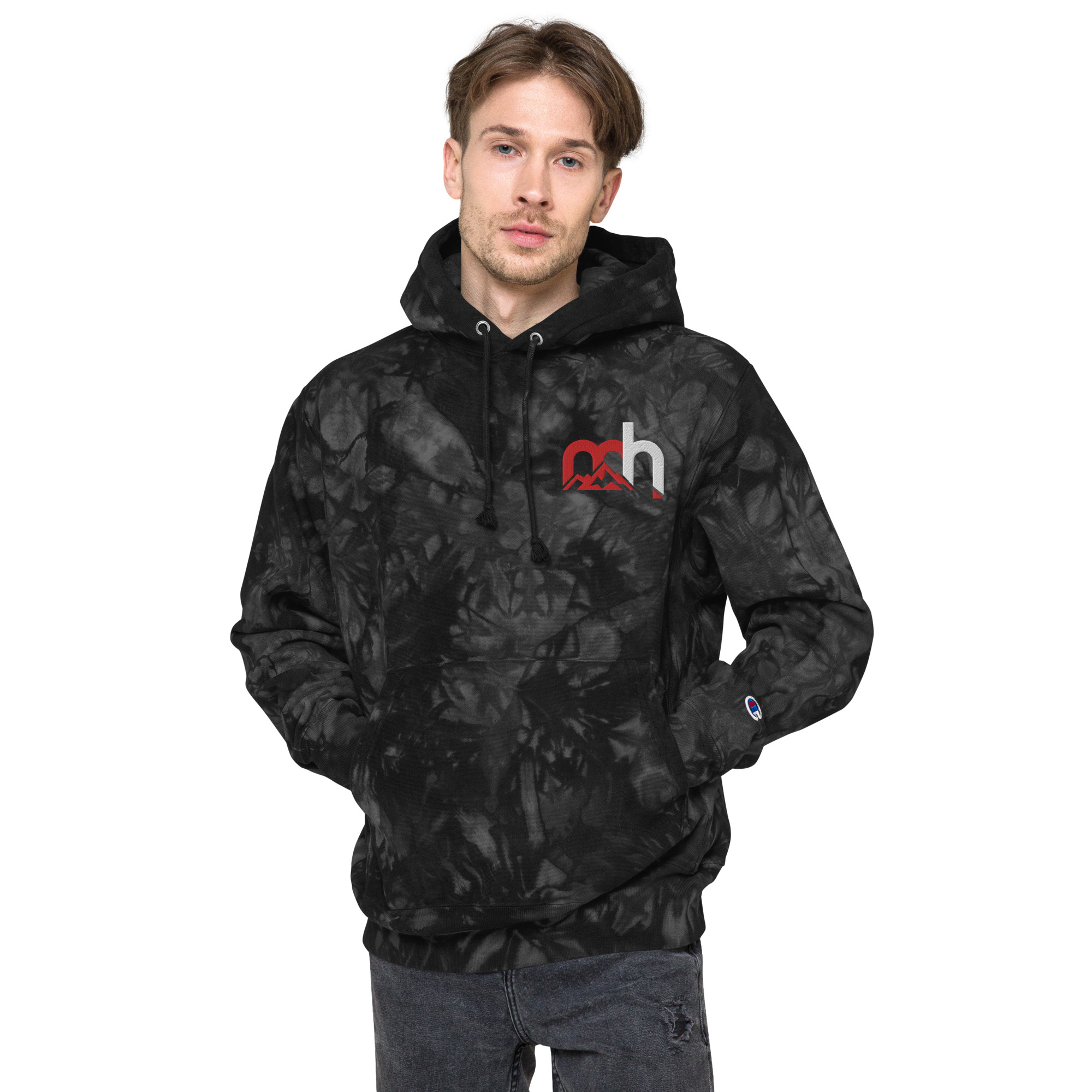 Unisex Champion tie-dye hoodie - Image 3