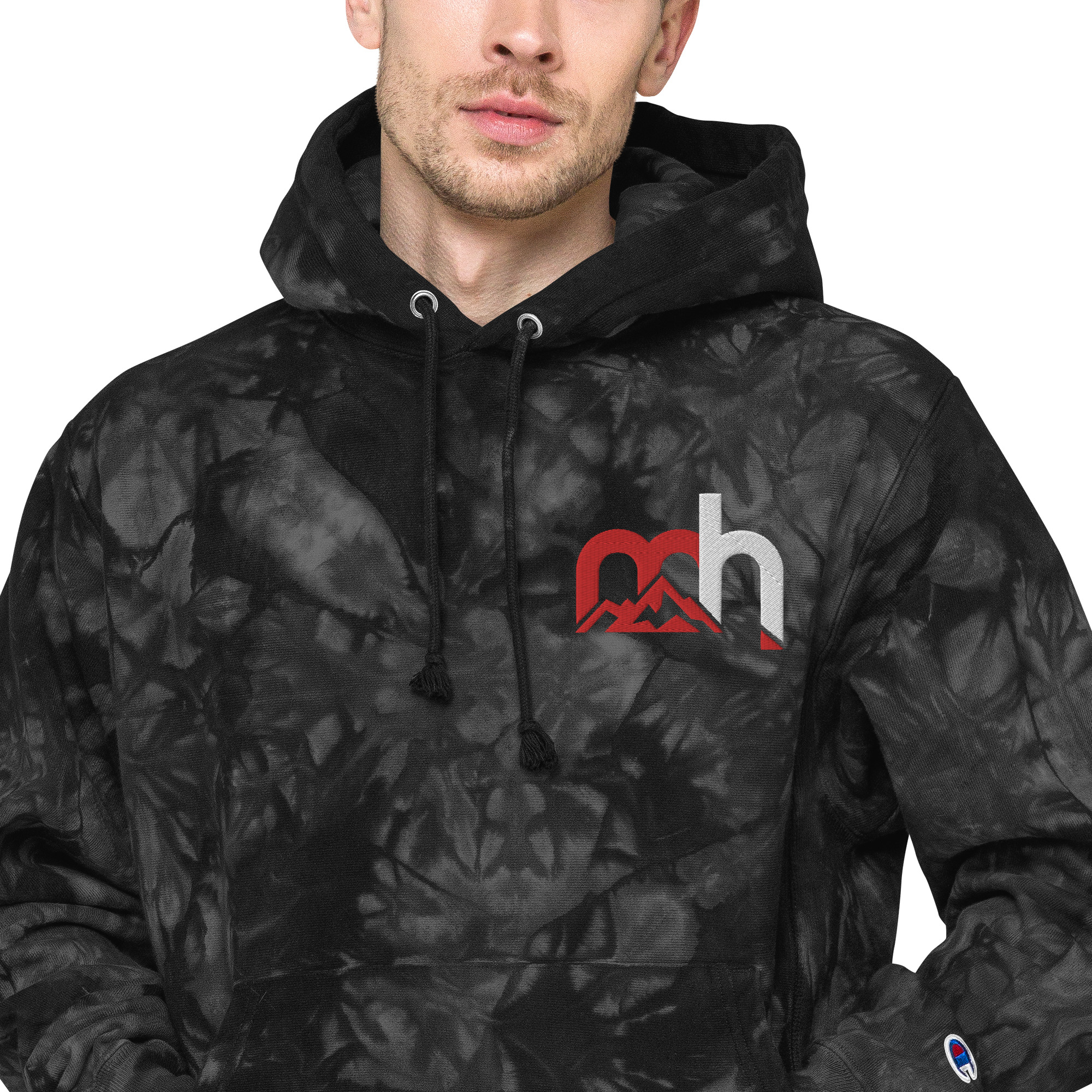 Unisex Champion tie-dye hoodie - Image 4